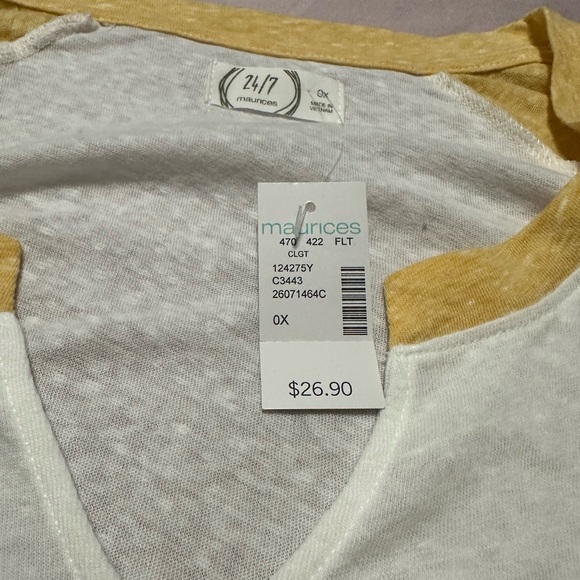 Yellow and White Thin Shirt - Picture 3 of 3